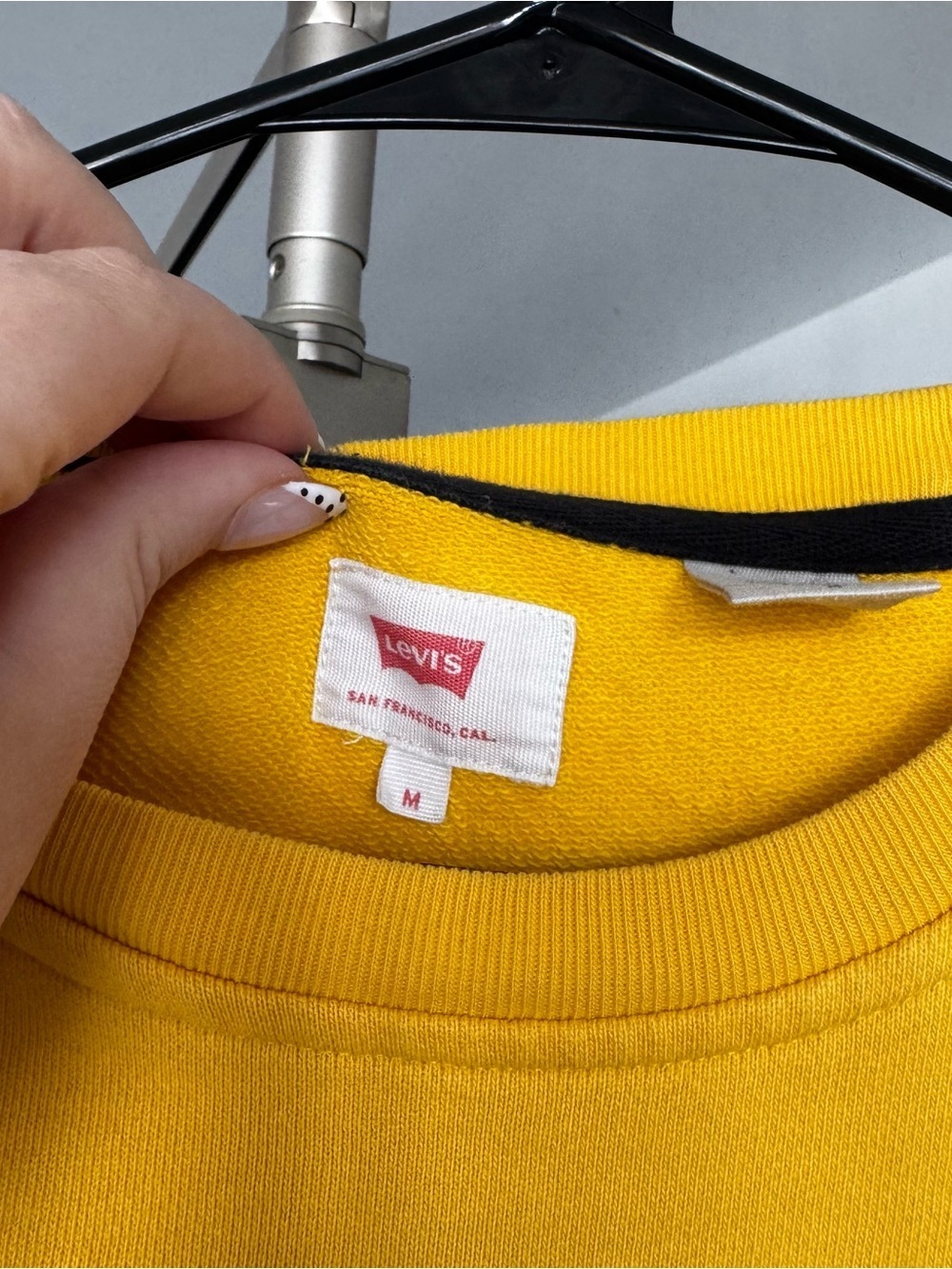Levi’s HEAVYWEIGHT 100% Cotton Spellout Colorblock Crewneck - Racing Vibe - Picture 7 of 9